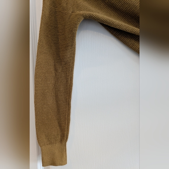 NWT Banana Republic Organic Cotton Hemp Dry Mustard Open Front Knit Cardigan - Picture 13 of 15